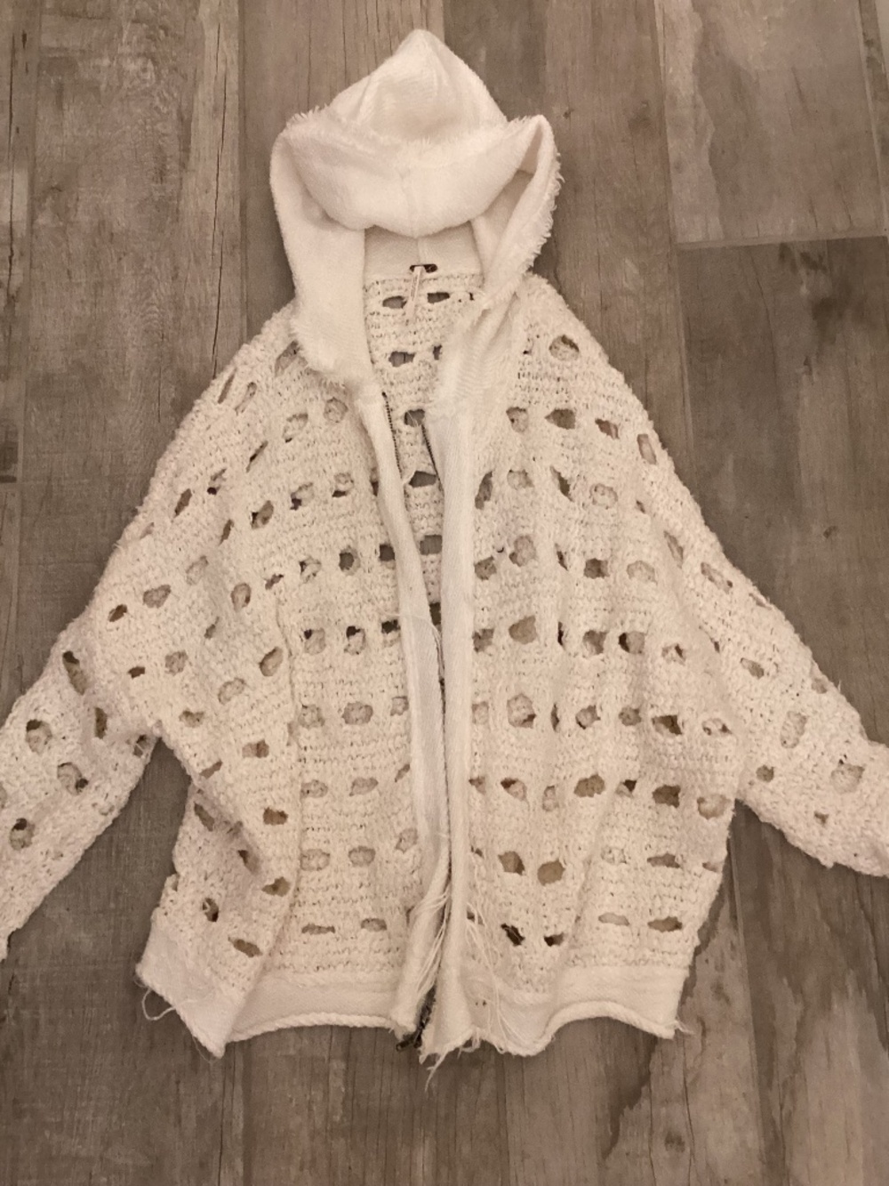 Free people xs ANTHROPOLOGIE sweater cardigan ivory cream